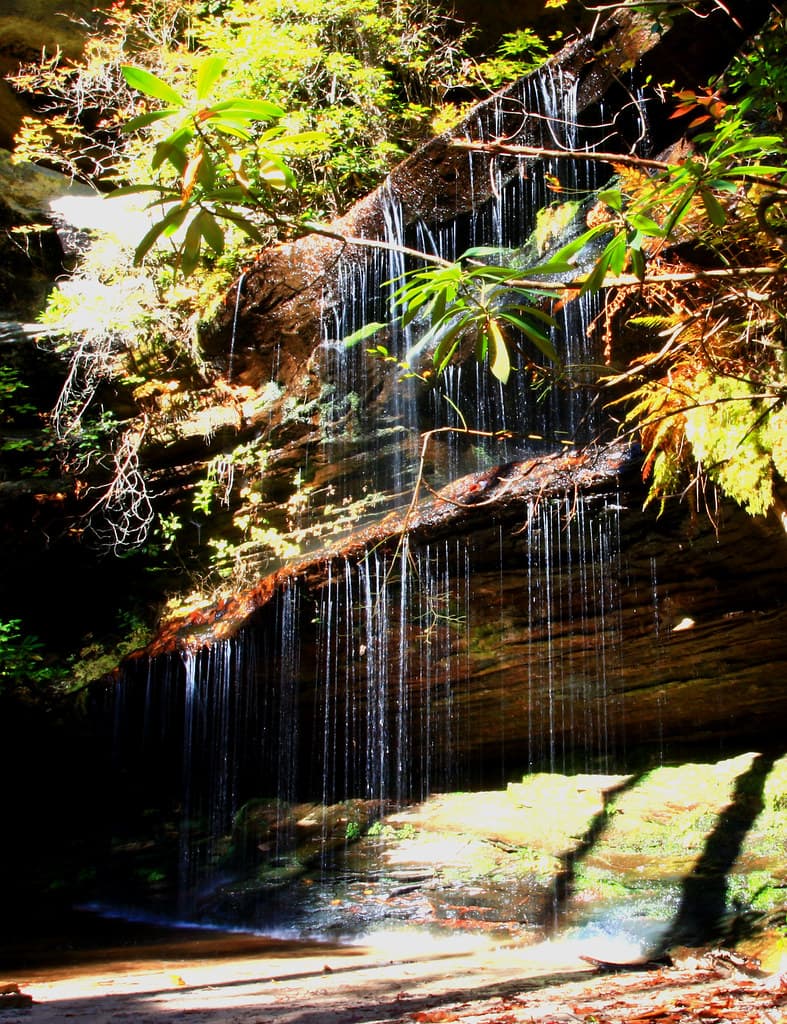 Crystal Falls along the Hidden Passage Trail at Pickett CCC Memorial State Park
