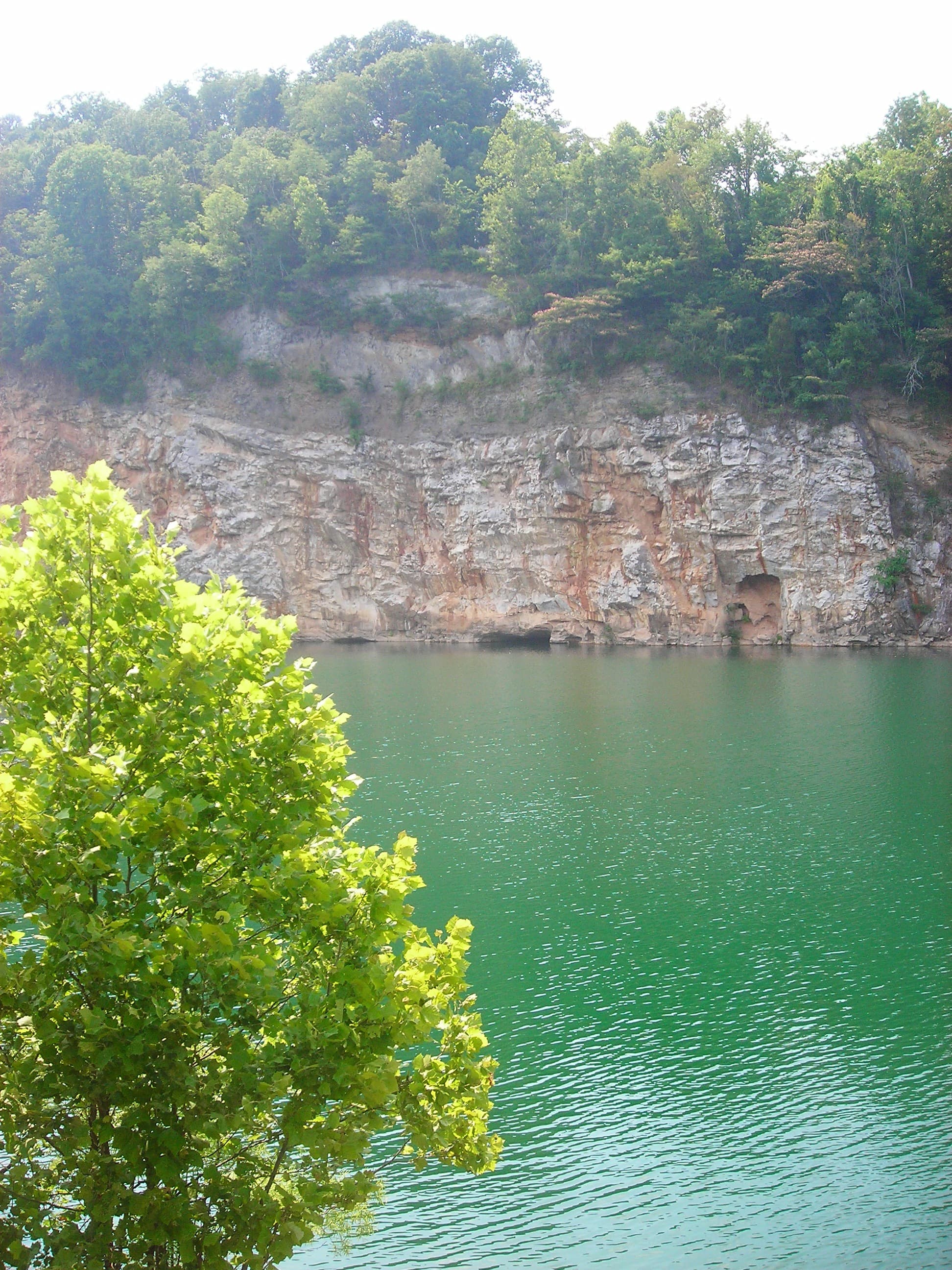 Mead's Quarry Lake, a former limestone quarry within Ijams Nature Center in Knoxville